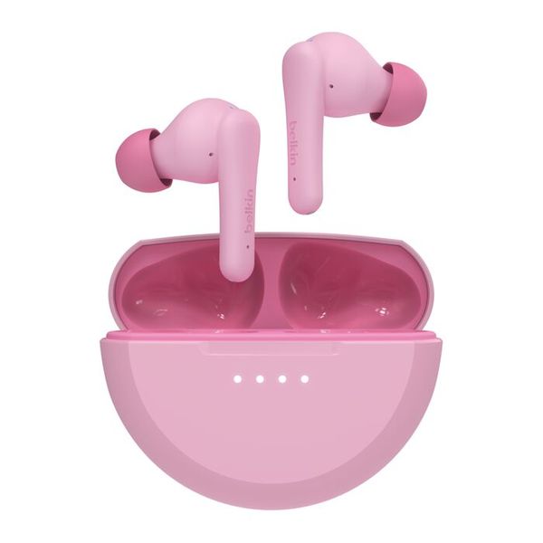 Belkin SoundForm Nano 2 Bluetooth Earbuds for Kids with Built-in Microphone, 28H Battery Life, Safe 85dB Volume, IPX5 Water Resistance - Kids