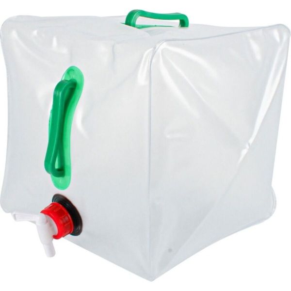 Collapsible 20L Water &amp; Drink Carrier with Spout - Foldable &amp; Portable