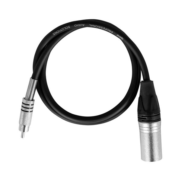 Hybrid MXR08 XLR male - RCA Cable 0.8 Meter