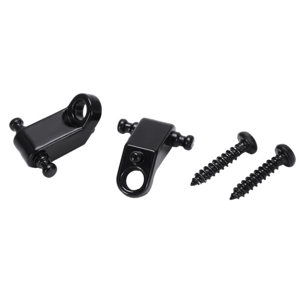 A Set 2 Pcs Electric Guitar Roller String Tree String Retainer -Black