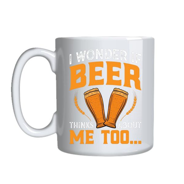 I Wonder If Beer Mug Gift Idea 153