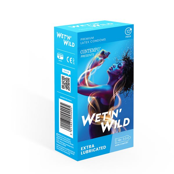 Contempo Wet N Wild Extra Lubricated Condoms 12s