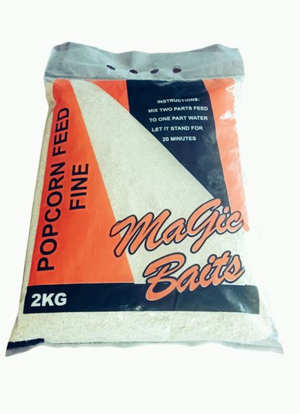 Magic Baits 2kg Carp Fishing Mealiebom Popcorn Feed Fine