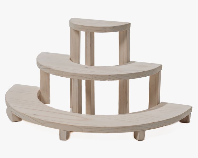 White Wood cupcake-Cake Stand