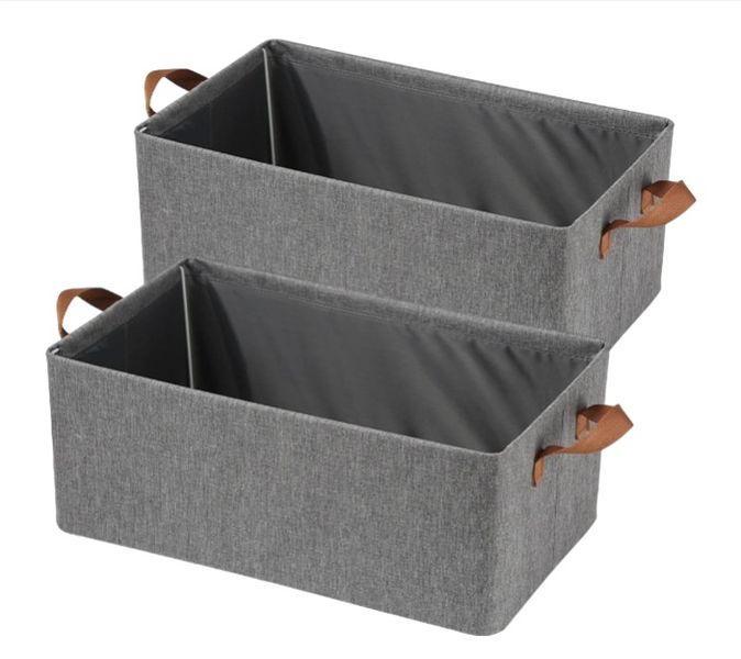 2 Piece Closet Storage Basket