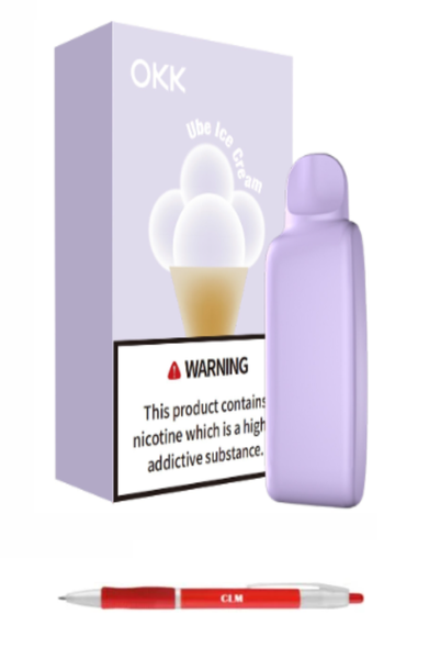 OKK Taro Ice Cream flavour 5000 puff pod with CLM pen