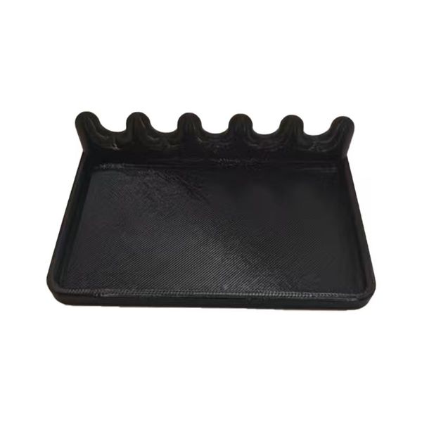 Paint Brush Holder with Drip Tray - 6-Slot Brush Stand