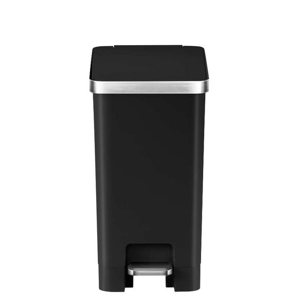 EKO Hana Plastic Step Bin Black 10L