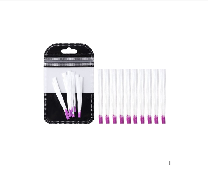 10-Piece Fiber Glass Nail Extension for UV Gel Building French Manicure