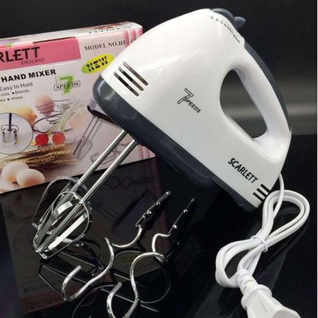 Plastic And Steel White Scarllet Hand Blender Mixer 260W Electric