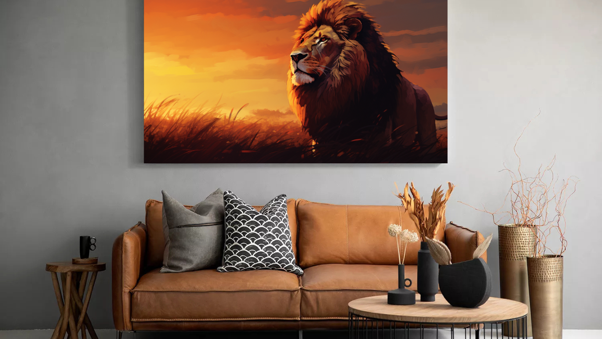 Canvas Wall Art - Lion's Pride Abstract - MT0034 | Shop Today. Get it ...