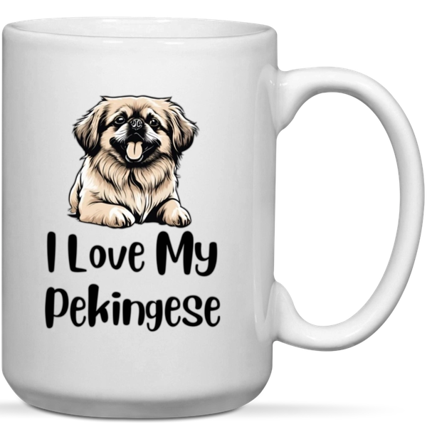 I Love My Pekingese Dog Lover Gift Mug