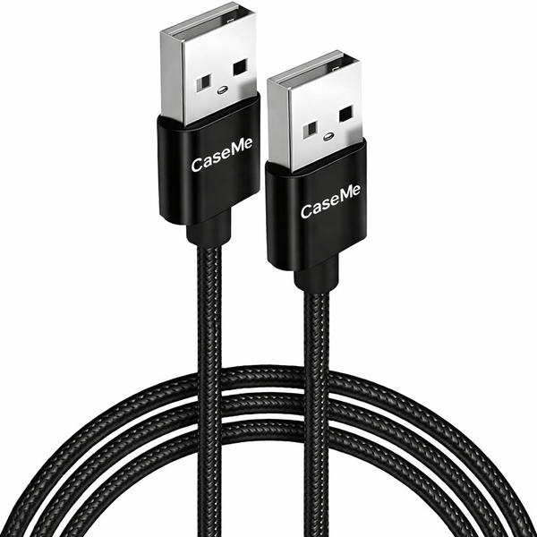 Caseme 2 Pack 2.0 Usb A To A Male Cable 100cm Black