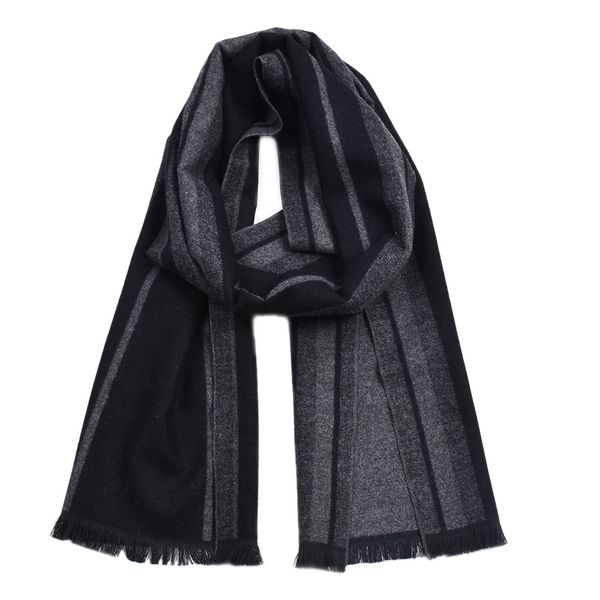 New men's fashion high-end gentleman striped tassel scarf