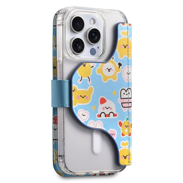 2-in-1 Painted Magnetic Flip Case Compatible with Apple iPhone 16 Pro Max