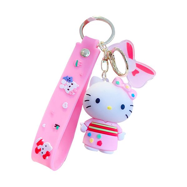 Cute Cartoon Kitty Face Keychain for Girls &amp; Women Charm Keyring