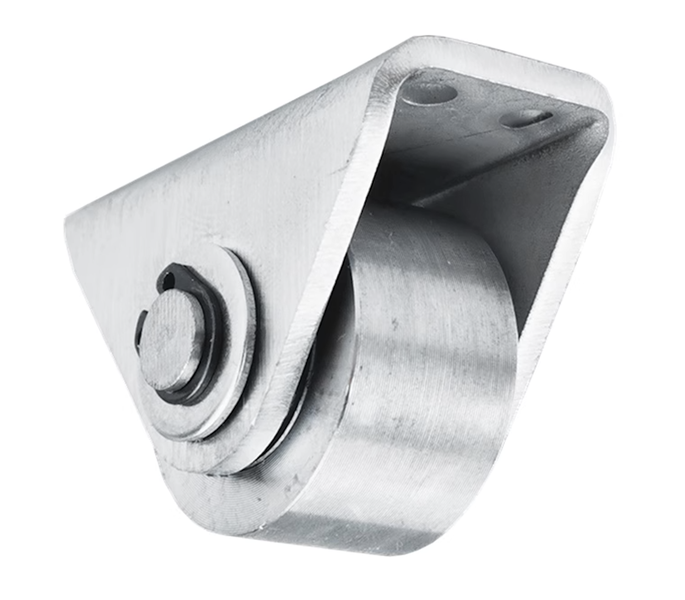 Tools DIY 201 Stainless Steel Roller Push-Pull Rubber Castor Wheel - 5cm