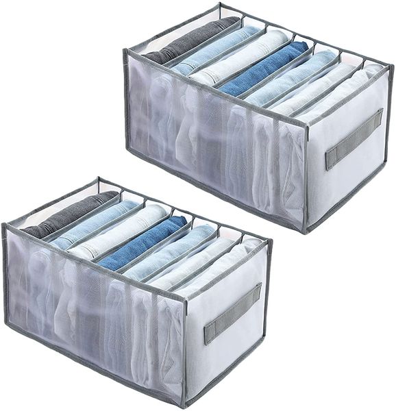 Wardrobe Storage Organiser - 7 Grids