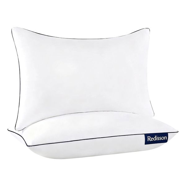 Pillows Standard Size Set of 2 for Sleeping, Soft and Supportive Bed Pillow