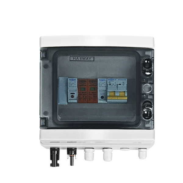 TOMZN Solar Combiner Box DC MCB PV Protection 1 String 1-In-1-Out 600V 63A