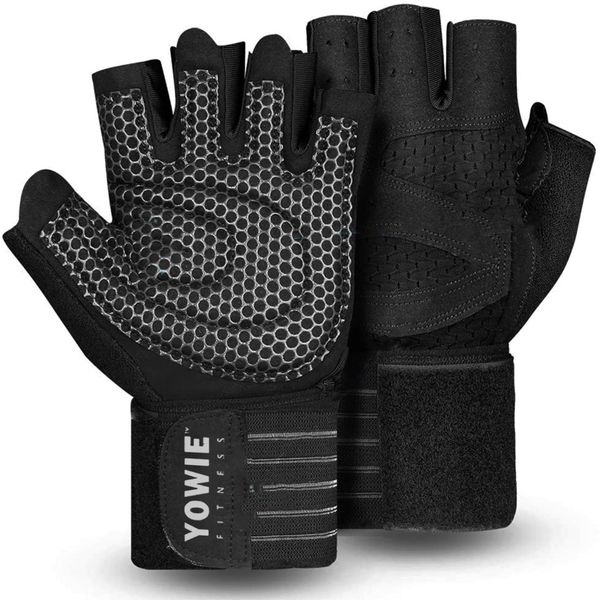 Yowie - Lifting Gloves / Gym Gloves - Heavy Duty Gel Padding, Wrist Support