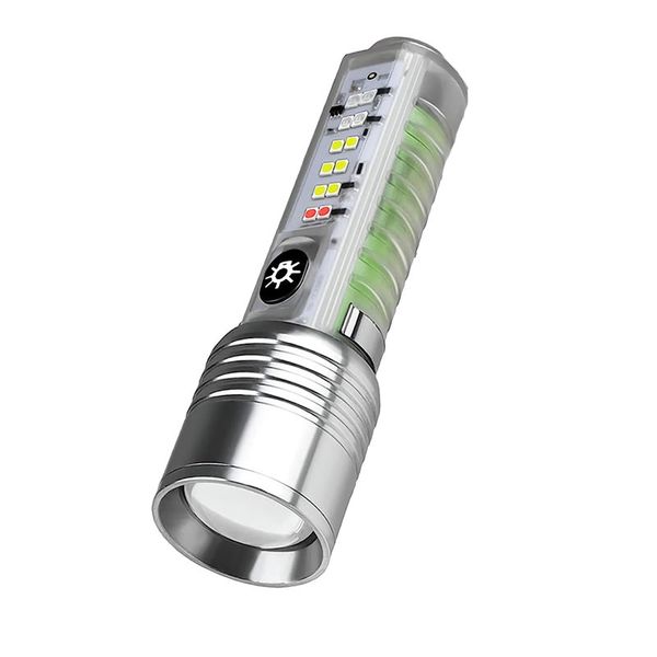 USB Rechargeable 300-Lumen LED Flashlight- W-520