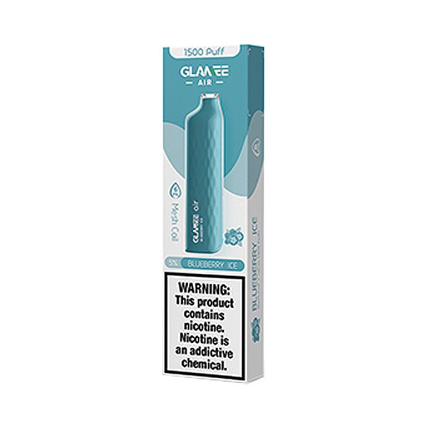 Glamee Air 1500puffs Disposable Vape 50mg - Blueberry Ice - Single