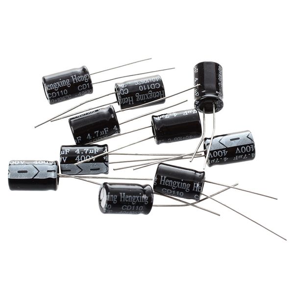 10 x 4.7Uf 400V 105C Radial Electrolytic Compatible with Universal