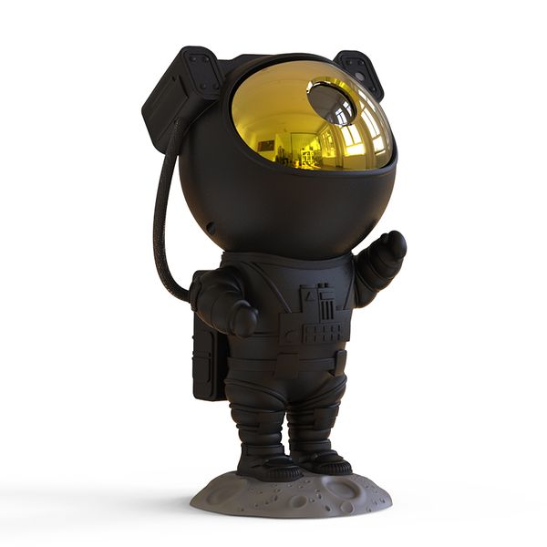 Astronaut Night Light Projector with Remote Control - Matt Black