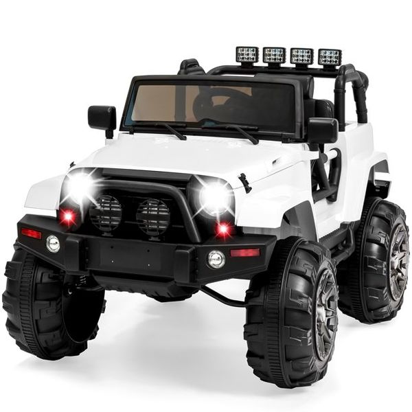 Kids Ride On 4X4 Jeep Inspired Electronic Car - 1 Seater White