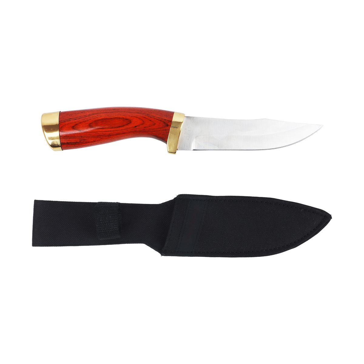 Curved Handle Tactical Knife Hunting Knife with SheathY1115Red Shop
