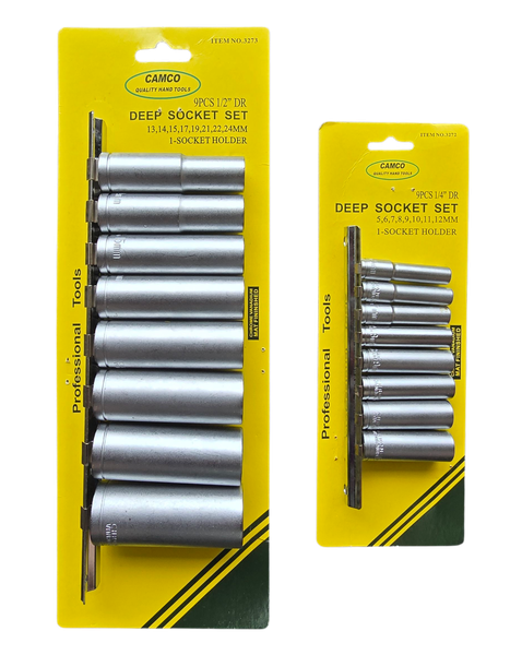 Camco 18 Piece Deep Tube Socket Set - 5MM to 24MM