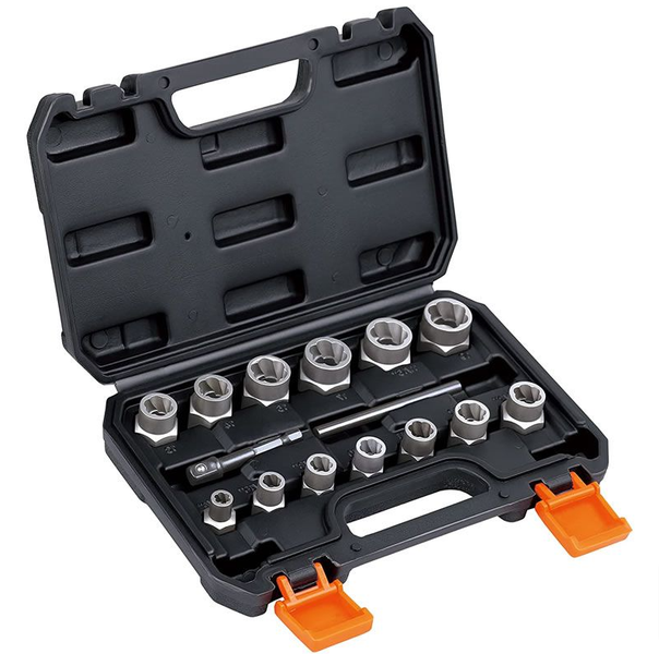 15 Piece Impact Bolt and Chrome Nut Remover Set SDY-94306