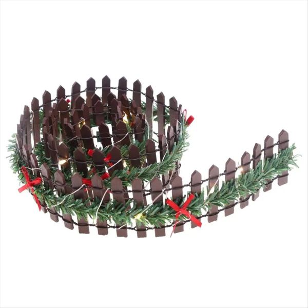 Garden Fence Garden Christmas Fencing Wooden Fairy Garden Accessories