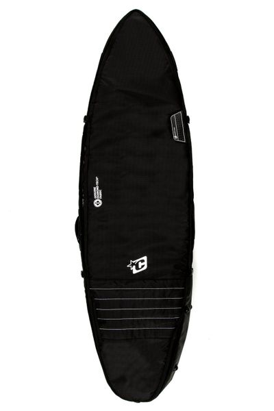 Creatures 7'1" Shortboard Triple Surfboard Cover Bag - Black White