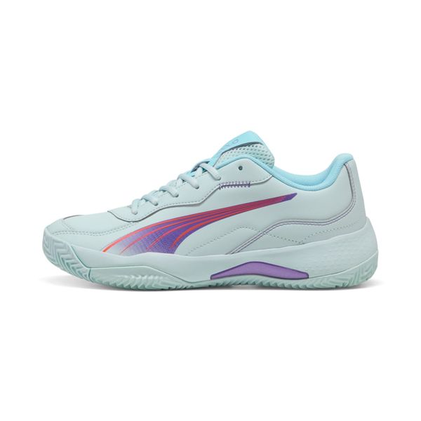 Puma Women's Nova Smash S Padel Shoes - Peaceful Blue/Purple Glimmer