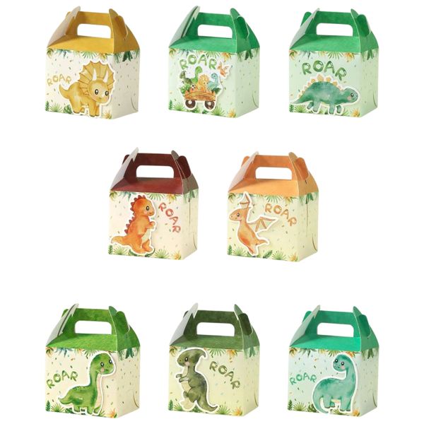Dinosaur Party Favour Boxes - DIY Paper Gift Boxes for Theme Parties