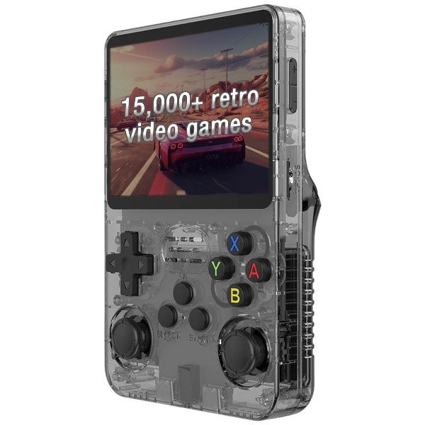 R36S - Handheld Gaming Console With Extensive Game Library - Black