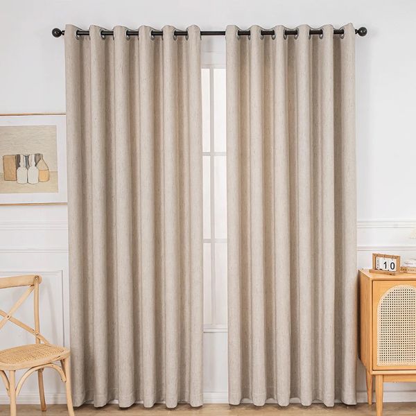 DOT - Readymade 60% Blackout Eyelet Curtain - Light Beige