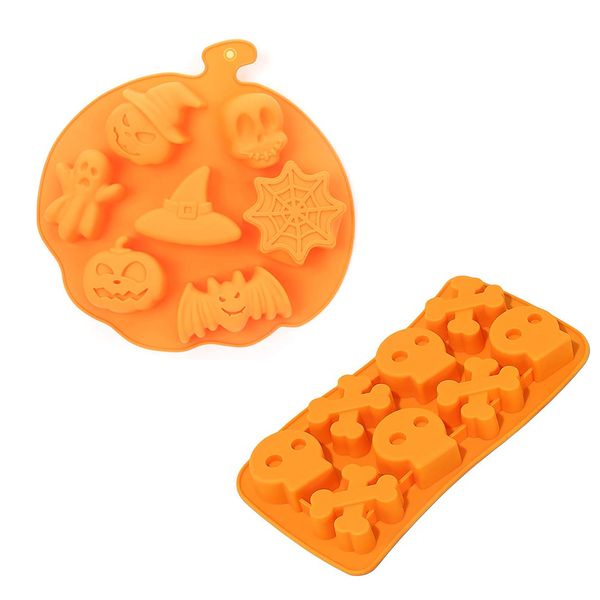 Halloween Themed Cake Chocolate Lolipop Jelly Mould - 2 Piece
