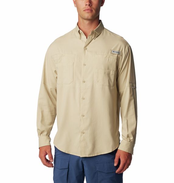 Columbia Men's Tamiami II Long Sleeve Shirt Fossil