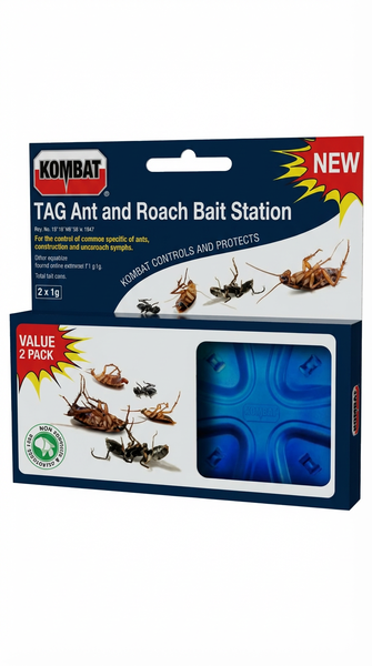 Kombat TAG Ant &amp; Roach Bait Station - 4 Pack E581