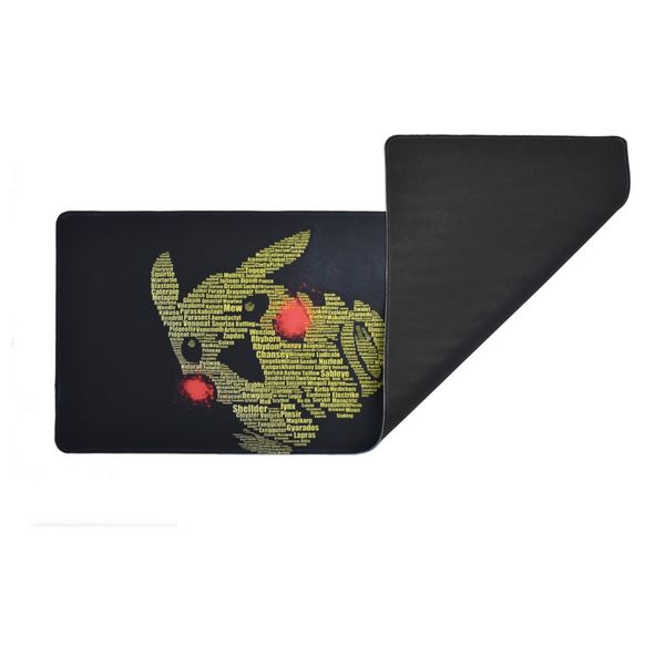 Typographic Pikachu Waterproof Mouse Pad