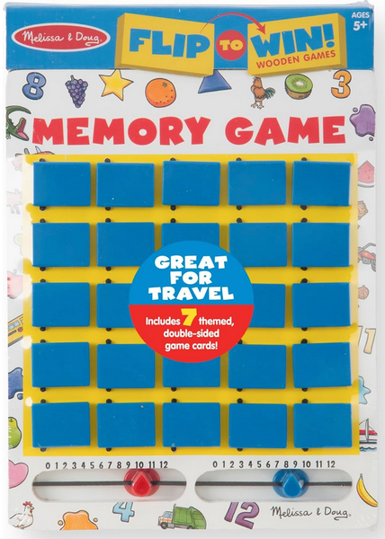 Melissa &amp; Doug Flip-To-Win Wooden Travel Memory Game