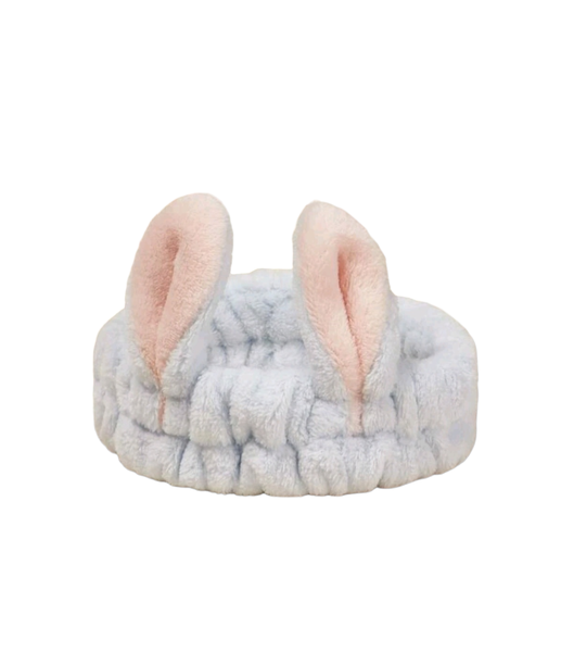 Light Grey Rabbit Makeup Headband