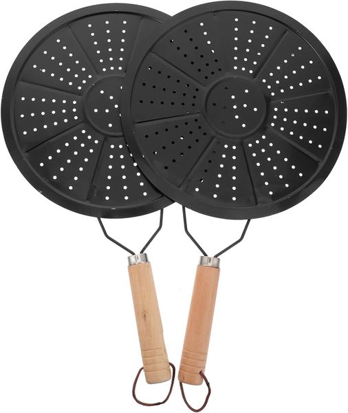 Heat Diffuser Reducer Flame Guard Simmer Plate Cast Iron Induction Set of 2