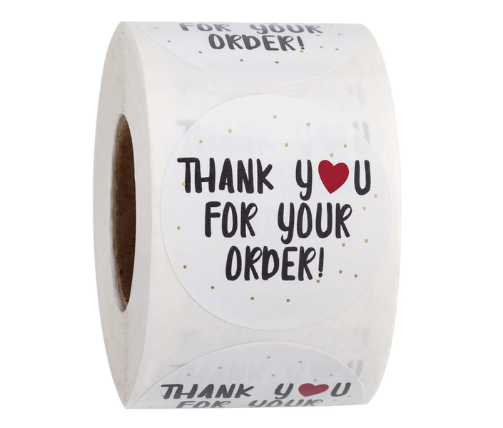 CABS- Thank You For Your Order Stickers- 500