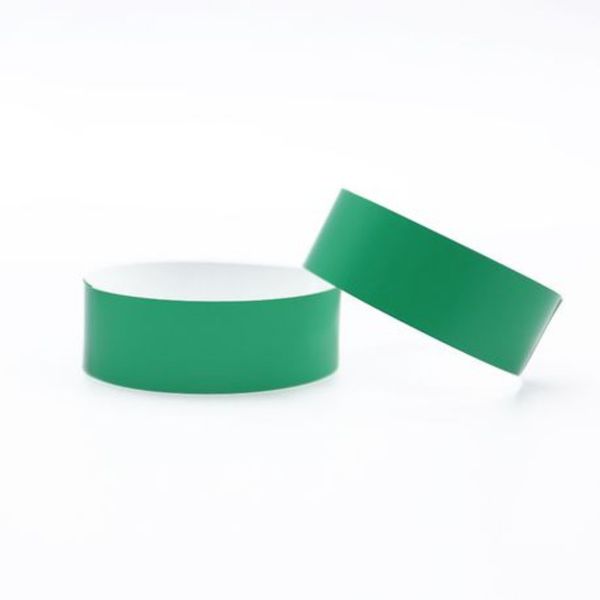 500-Pack Paper Wristbands for Events, Concerts &amp; Parties - Green