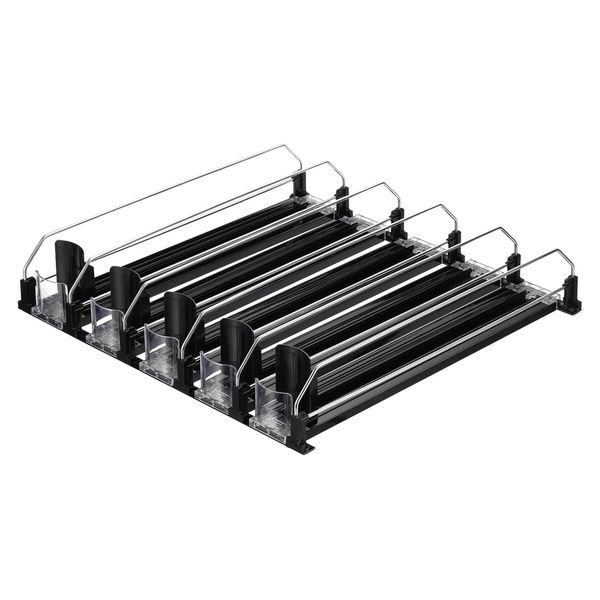 Drink Dispenser Organizer Refrigerator Beverage Storage Push Rod Beer Soda