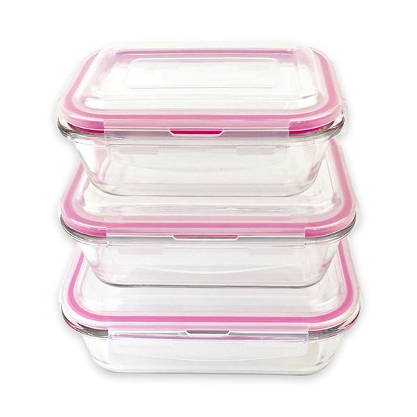 Educat Glass Dishes Mixed Pack 1 (Pink)